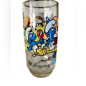 Smurfs 1980s Peyo Collectors Glassware Vintage Nostalgia Collectible